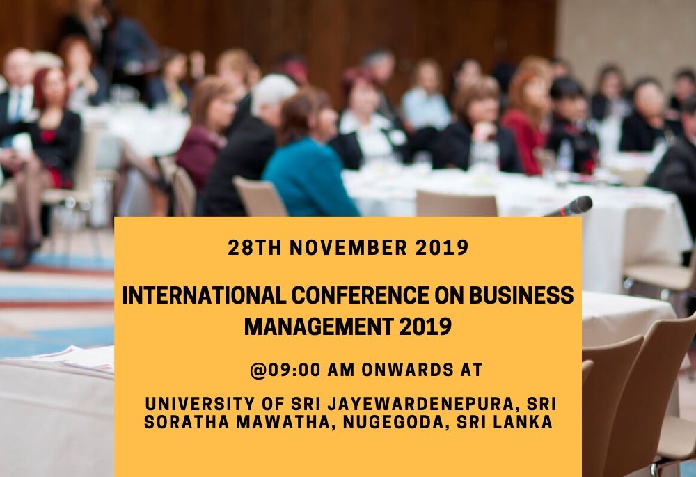 International Conference On Business Management 2019 1 Business conference 1