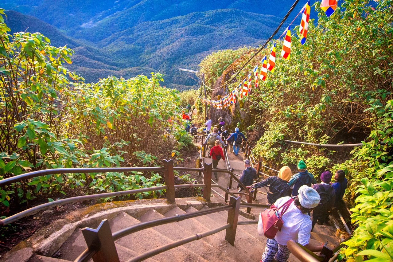 Climbing Adams Peak 1